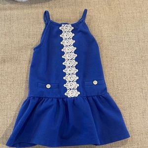 Janie and Jack royal blue dress 18 -24 months